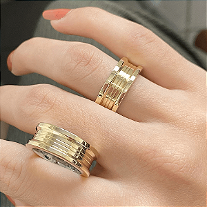 Par de Alianças Alto Luxo Sem Pedras 8mm + Gravação a Laser