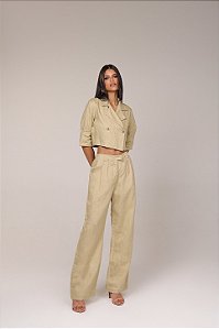 CALÇA LINHO AREIA