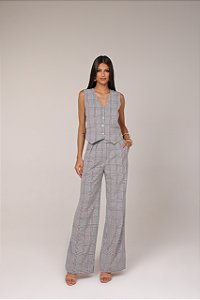 CALÇA GABARDINE XADREZ
