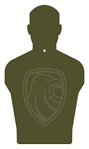 Alvo Metálico - Tronco - 42 x 73 cm