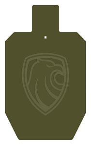 Alvo Metálico - USPSA Delta - 45 x 75 cm