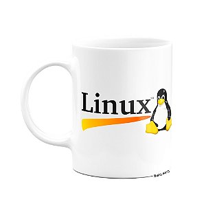 Caneca - Tux Linux branca