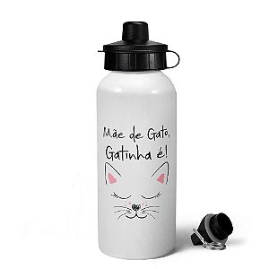 Garrafa Squeeze MQ6 - Mãe de gato, gatinha é