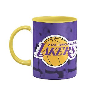 Caneca Basquete Lakers Los Angeles - B-yellow