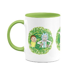 Caneca - Rick and Morty B-green