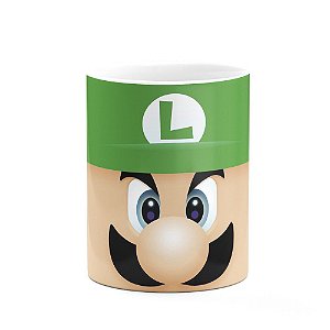 Caneca Gamer Luigi Face
