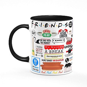 Caneca Friends Icons Moments - B-black