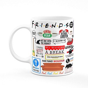 Caneca Friends Icons Moments - Branca