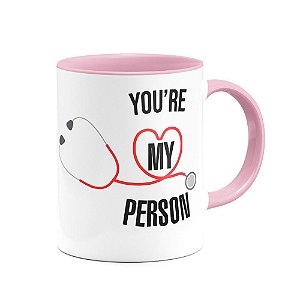 Caneca B-pink Greys Anatomy - You're My Person