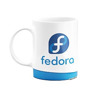 Caneca Geek Fedora Linux - Branca