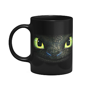 Caneca Banguela como treinar seu dragão - preta