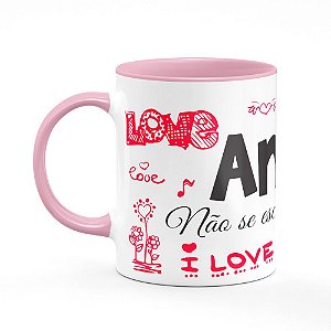 Caneca B-pink Namorados Amor não se escolhe