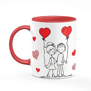 Caneca B-red Namorados Casal Love