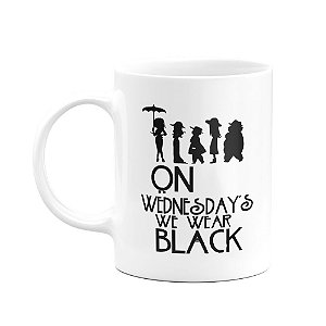 Caneca American Horror Story - On Wednesdays We Wear Black