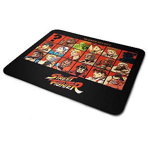 Mouse Pad Gamer - Street Fighter Play Select