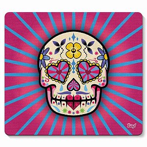 Mouse Pad Caveira Mexicana Dia de Los Muertos