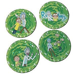 Porta copos redondo - Rick and Morty