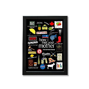 Quadro A4 - Icons How I Met Your Mother