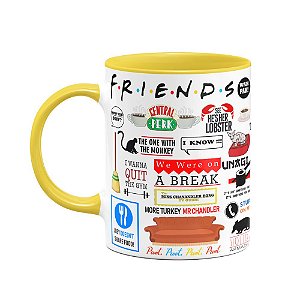 Caneca Friends Icons Moments B-Yellow