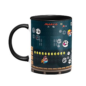 Caneca Gamer B-black - Mario Forest ghost house