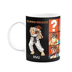 Caneca Gamer - Street Fighter Player Select