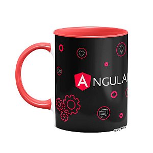 Caneca Dev Angular - Dark B-red