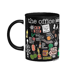 Caneca The Office Icons Moments - B-Black Dark