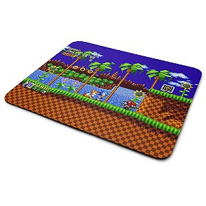 Mouse  Pad Gamer - Sonic Green Hill Zone