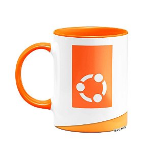 Caneca Linux B-orange - Ubuntu 2022