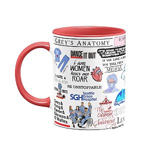 Caneca  Icons Moments - Greys Anatomy - B-red