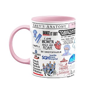 Caneca  Icons Moments - Greys Anatomy - B-pink