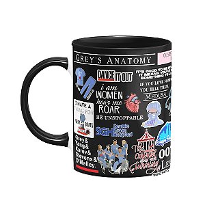 Caneca  Icons Moments - Greys Anatomy - B-black Dark