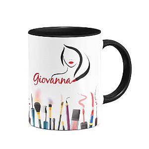 Caneca B-black Maquiadora com nome