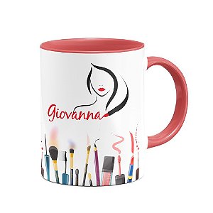 Caneca B-red Maquiadora com nome