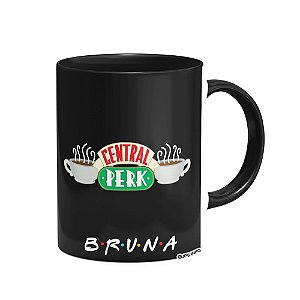 Caneca Friends Central Perk B-black Dark - com nome