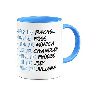 Caneca Like Friends - B-blue com nome