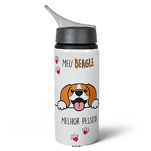 Garrafa Squeeze NK - Meu Beagle, melhor pessoa!