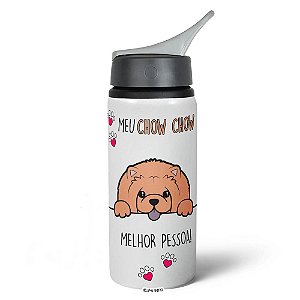 Garrafa Squeeze NK - Meu Chow chow, melhor pessoa!