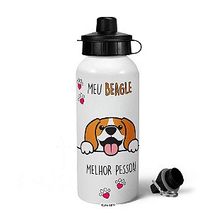 Garrafa Squeeze MQ - Meu Beagle, melhor pessoa!