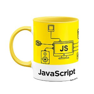 Caneca Dev - JS JavaScript B-yellow