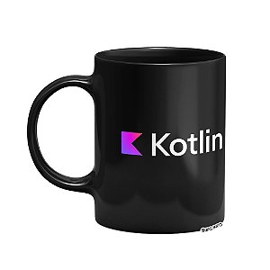 Caneca Dev Kotlin - Preta (Saldo)