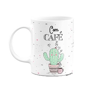 Caneca Fofa como um cacto - com café, sem café