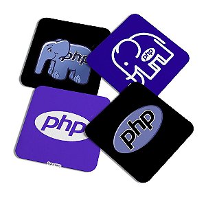Porta copos DEV - PHP com 4 peças