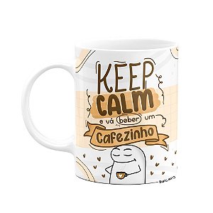 Caneca Flork Divertida - Keep Calm, beba um cafezinho!