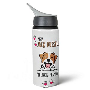 Garrafa Squeeze NK - Meu Jack Russell, melhor pessoa!