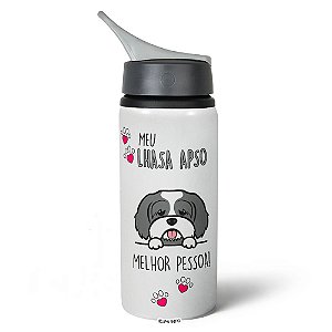 Garrafa Squeeze NK - Meu Lhasa Apso, melhor pessoa!