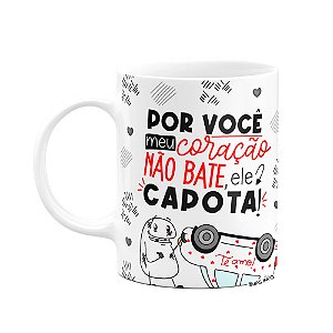 Caneca Flork Namorados - Por você, meu coração capota!