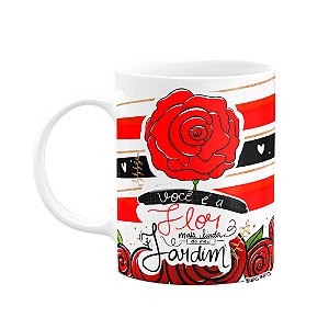 Caneca Namorados - Flor de jardim