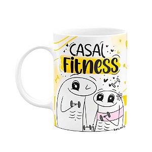 Caneca Flork Namorados - Casal Fitness - BGYellow