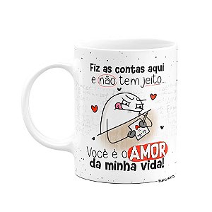 Caneca Flork Namorados - Você é o amor da minha vida!